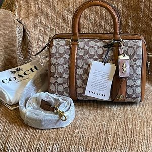 COACH Jacquard Ruby Signature Textile Satchel 25 -  As of 8/2/25